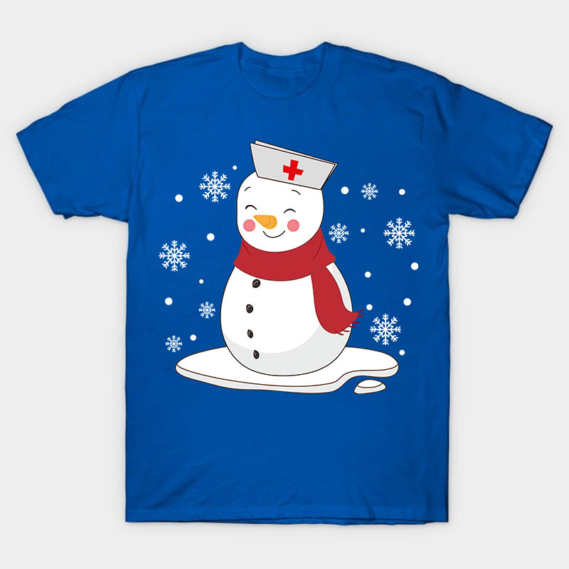 Cute Snowman Nurse T-Shirt