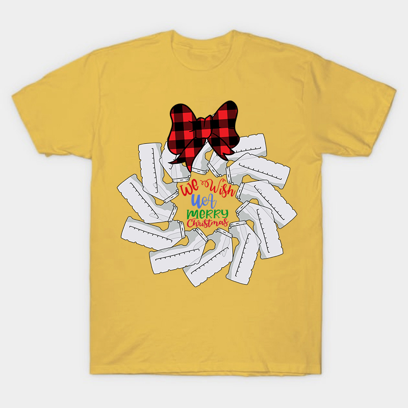 We Wish Merry UA Christmas Nurse T-Shirt