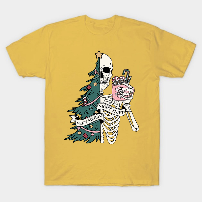 Very Merry Night Shift Nurse T-Shirt