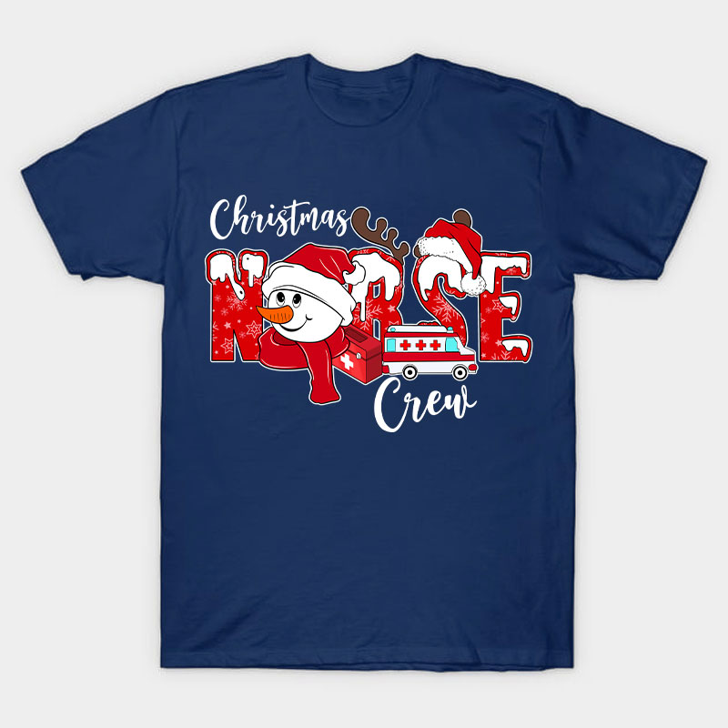 Christmas Nurse Crew Nurse T-Shirt