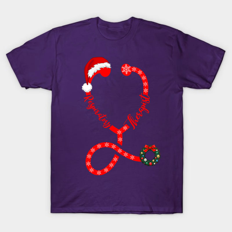 Personalized Christmas Stethoscope Nurse T-Shirt