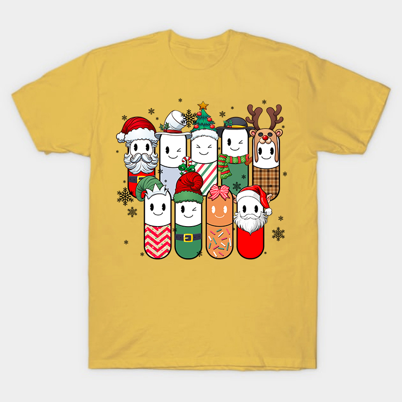 Cute Christmas Pills Nurse T-Shirt
