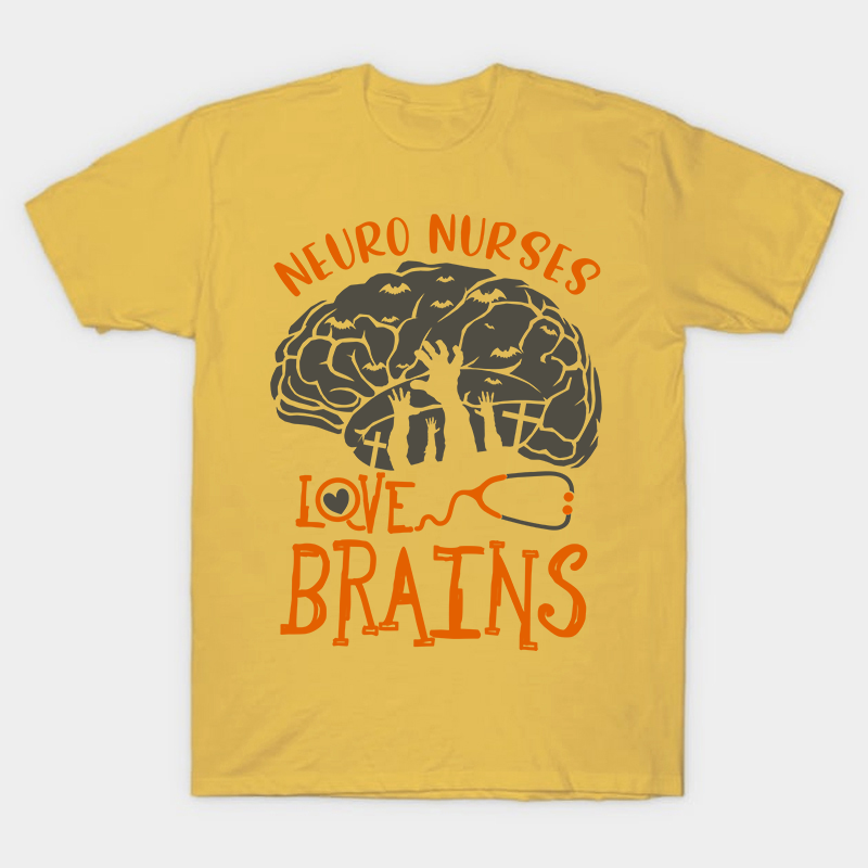 Neuro Nurses Love Brains Nurse T-Shirt