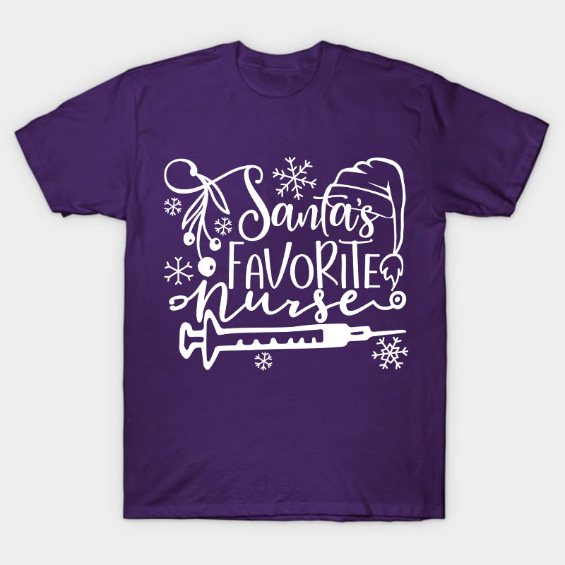Santa's Favorite Nurse T-Shirt