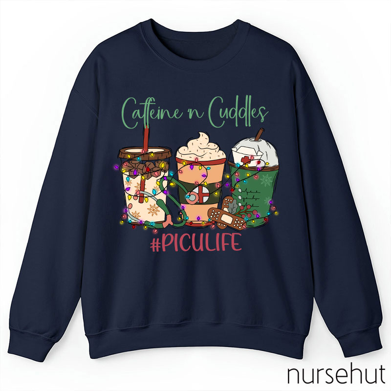 Personalized Caffeine Cuddles Nurse Sweatshirt