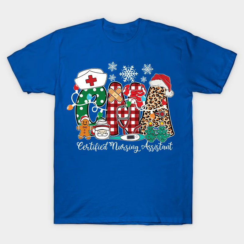 Personalized Christmas Style Nurse T-Shirt