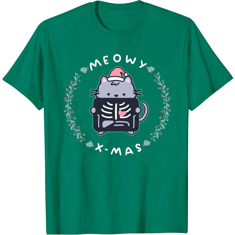 Meowy Xmas Nurse T-Shirt