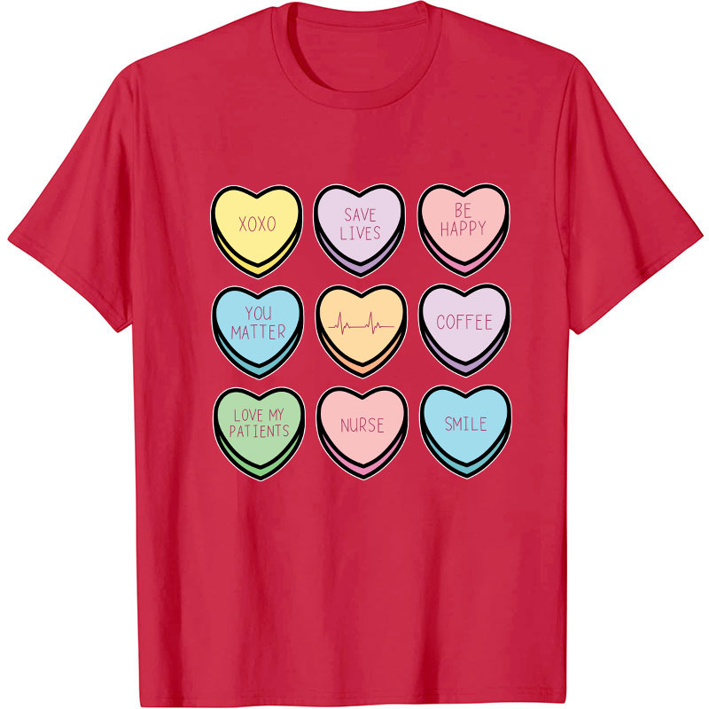 Save Lives Be Happy Nurse T-Shirt