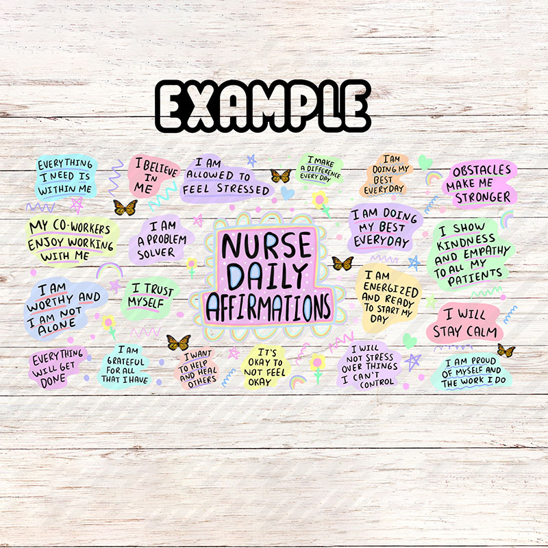 Nurse Daily Affirmations Nurse Glass Can Tumbler