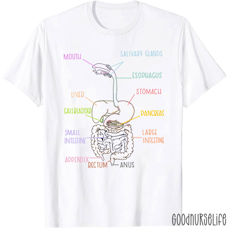 The Digestive System Nurse T-Shirt