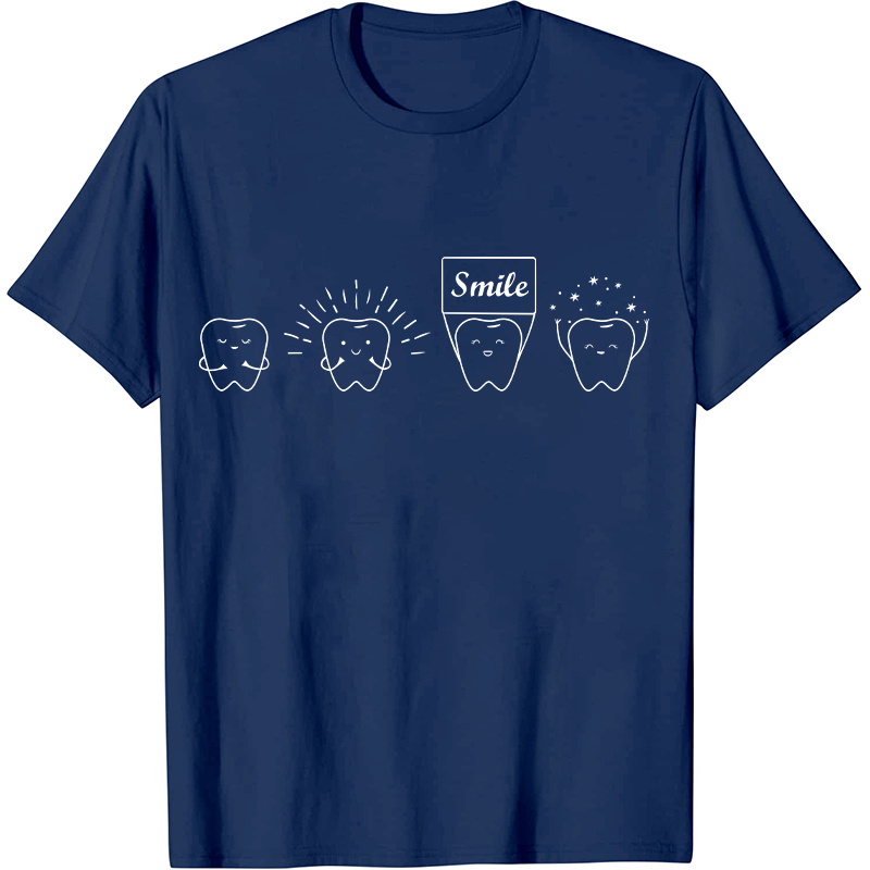 Smile Clean White Healthy Teeth Dentist Nurse T-Shirt