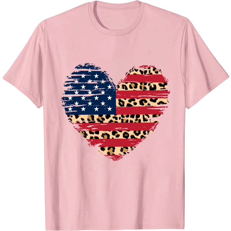 Independence Day Heart Flag Nurse T-Shirt