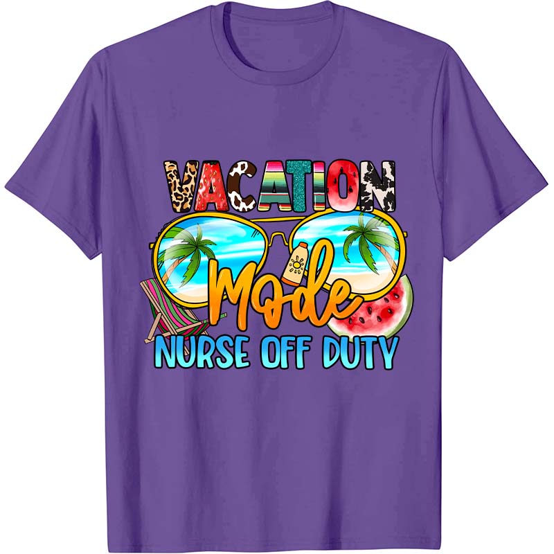 Vacation Nurse Off Duty Nurse T-Shirt