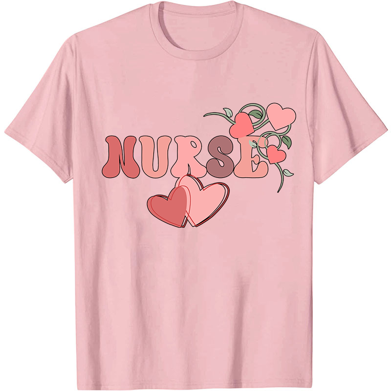 Nurse Heart Valentine Nurse T-Shirt