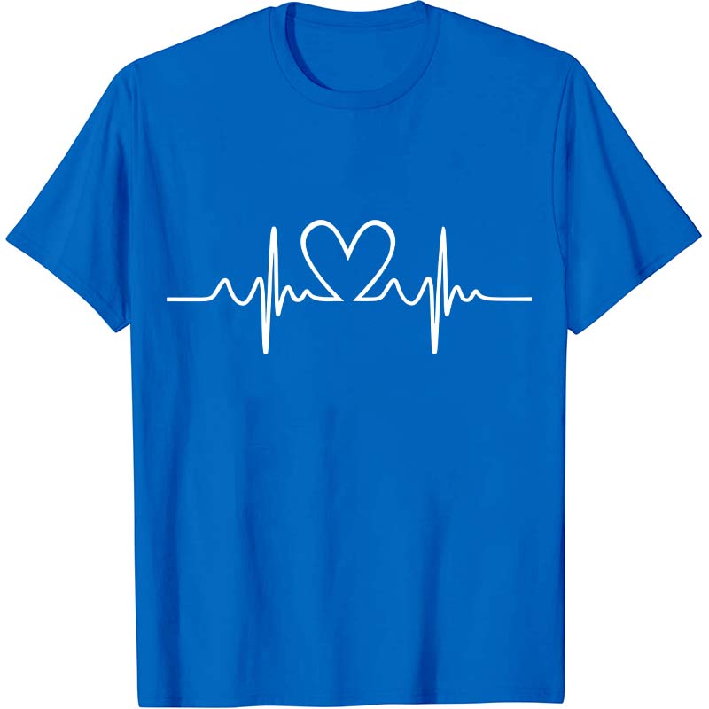 Love Heart Heartbeat Nurse T-Shirt