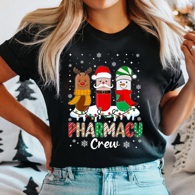 Pharmacy Crew At Your Service Nurse T-Shirt
