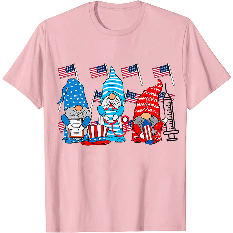Independence Day 4 Flags And Syringe Nurse T-Shirt
