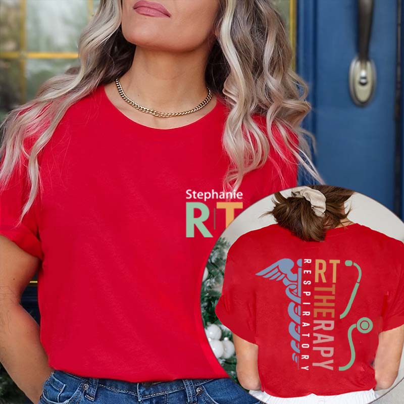 Personalized I Am Proud To Be A Nurse Two Sided T-Shirt