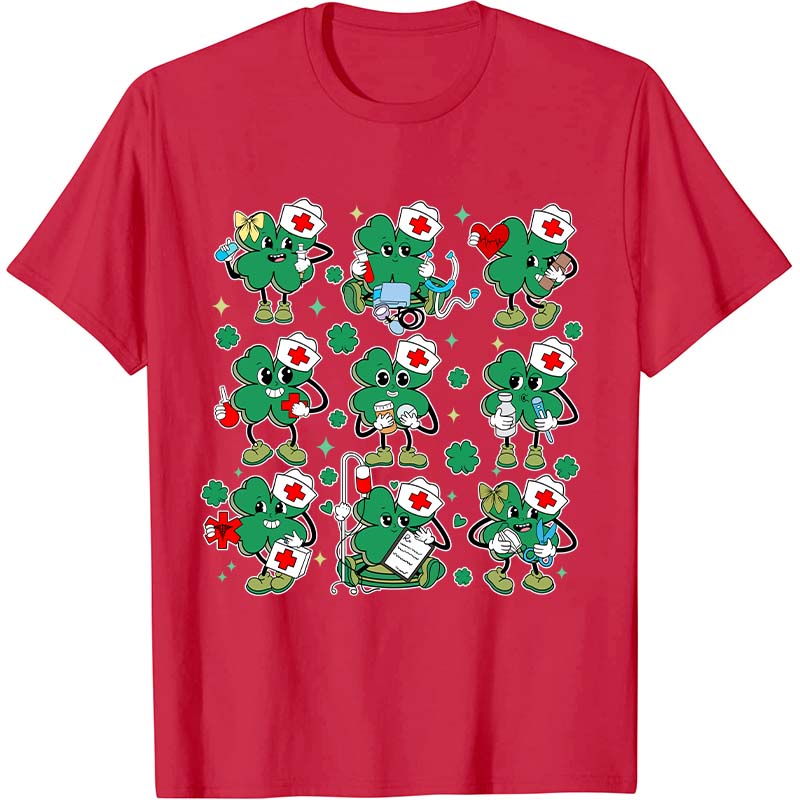 Funny Nurse Clover Nurse T-Shirt