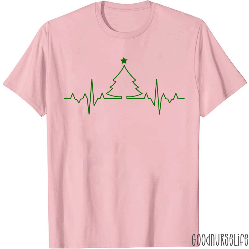 ECG Christmas Tree Nurse T-Shirt