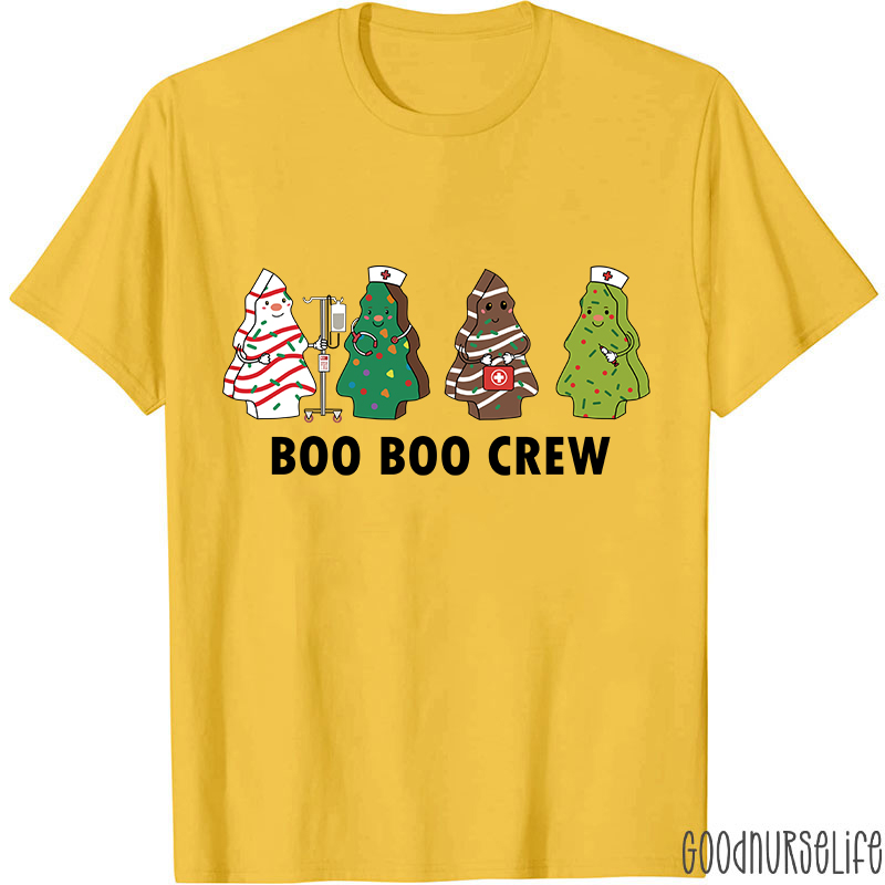 Christmas Tree Boo Boo Crew Nurse T-Shirt