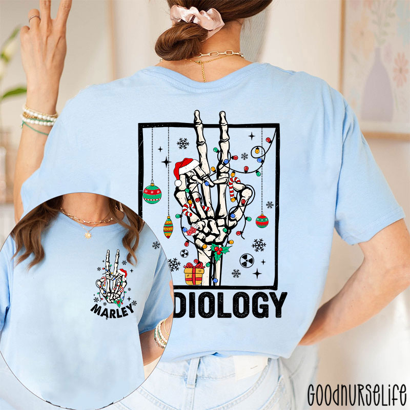 Personalized Name Radiology Nurse Two Sided T-Shirt