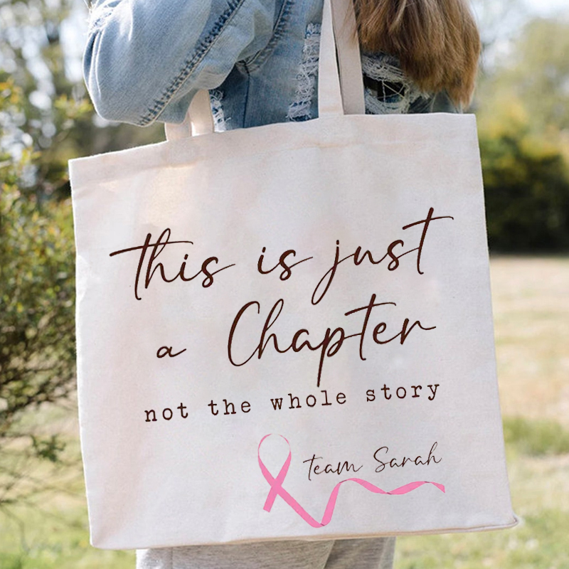 Personalized Name This Is Just A Chapter Not The Whole Story Teacher Tote Bag