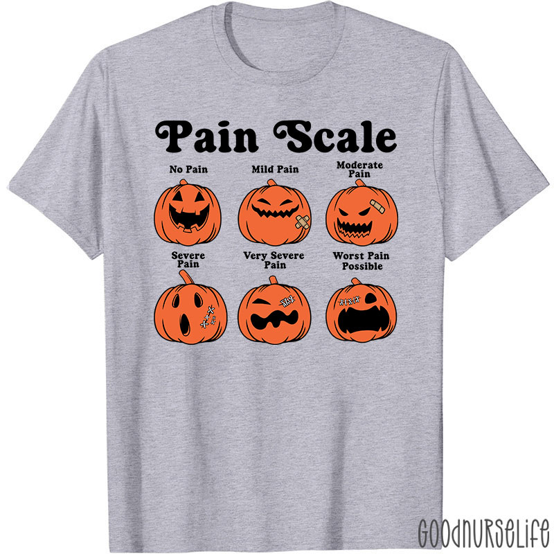 Pumpkin Pain Scale Nurse T-Shirt