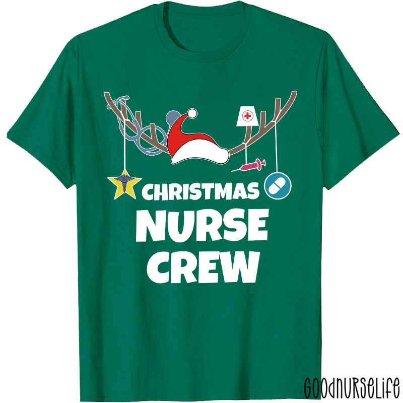 Antlers Nurse Christmas T-Shirt