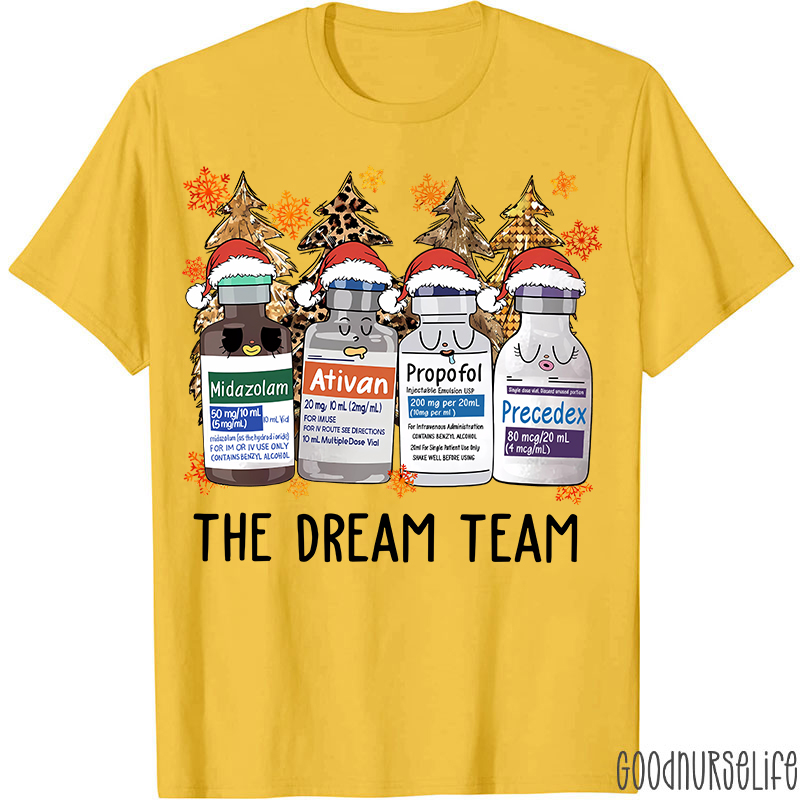 The Dream Team Christmas Nurse T-shirt