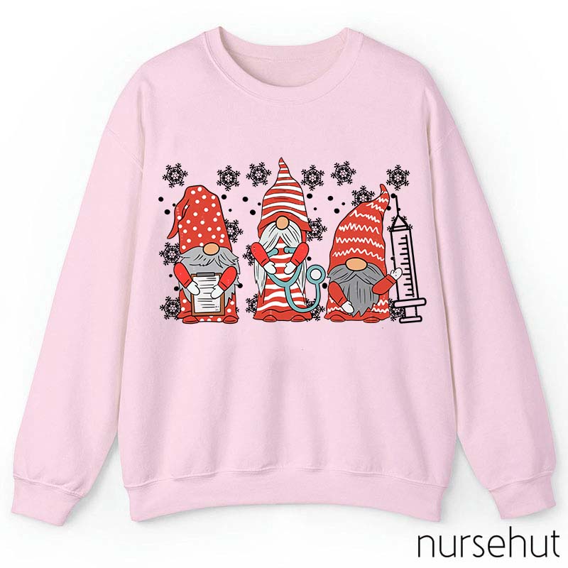 Gnomes Christmas Vibes Nurse Sweatshirt