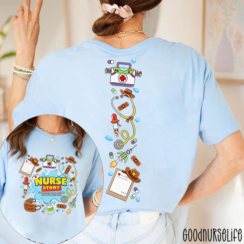 Nurse Story Medical Equipment Two Sided T-Shirt
