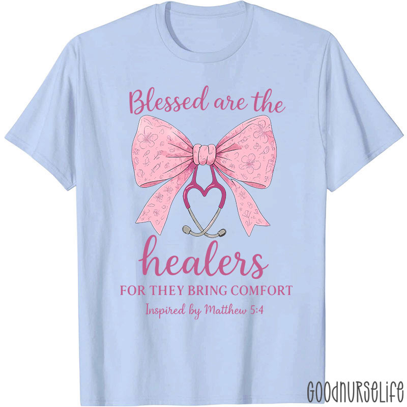 Personalized Bow Tie Blessed Are The Healers For They Bring Comfort Matthew T-shirt
