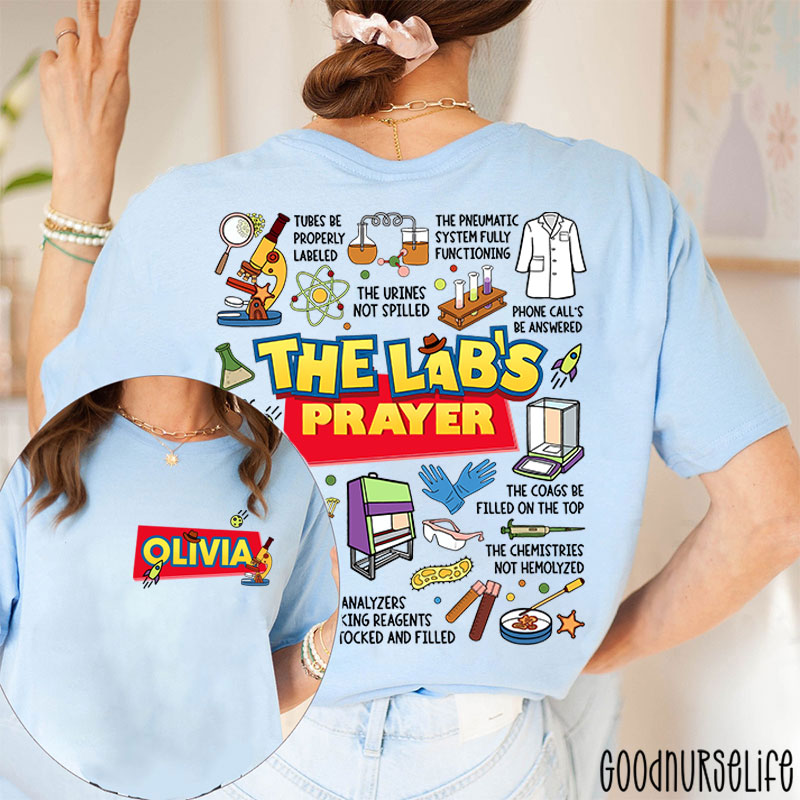 Personalized The Lab's Prayer Lab Week Two Sided T-Shirt