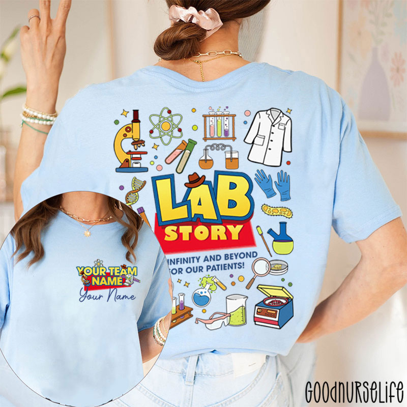 Personalized Name To Infinity And Beyond Two Sided T-Shirt