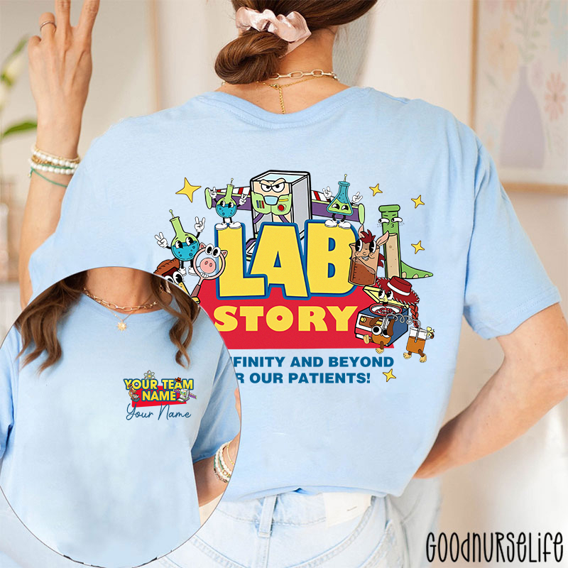 Personalized Lab Week 2026 Lab Story Two Sided T-Shirt