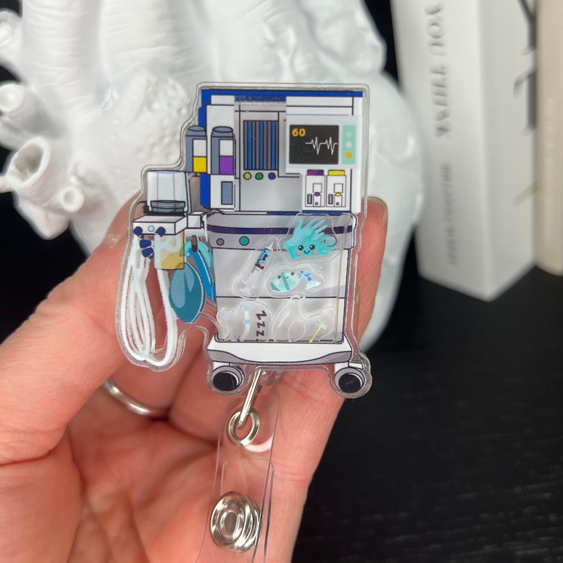 Anesthesia Machine Shaker Badge Reel