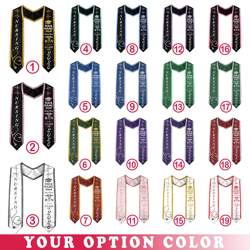 Personalized Nursing Graduation Stole