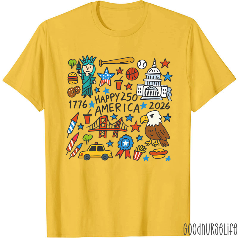 Comfort Colors America 250th Anniversary Nurse T-Shirt