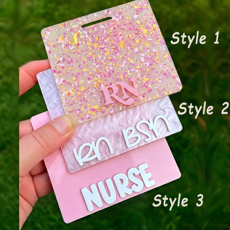 Personalized Cute Glitter Badge Buddy