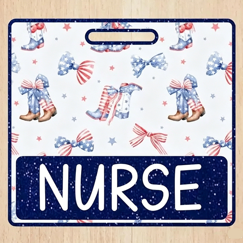 Personalized Corquette 4th Of July Printing Badge Buddy