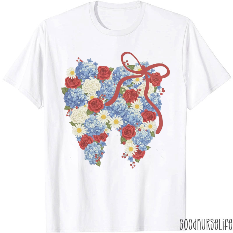 Matching Fourth Of July Dental Nurse T-Shirt