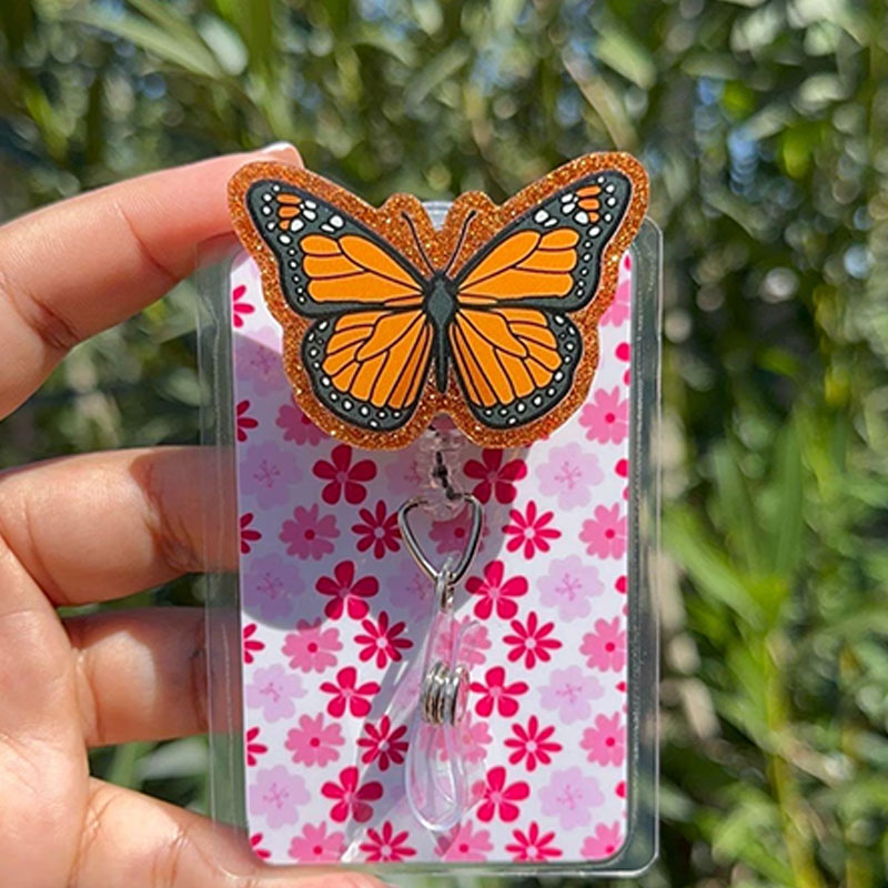 Beautiful Butterfly Badge Reel