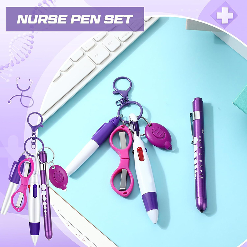 6 PCS Nurse Pen Set Nurse Keychain