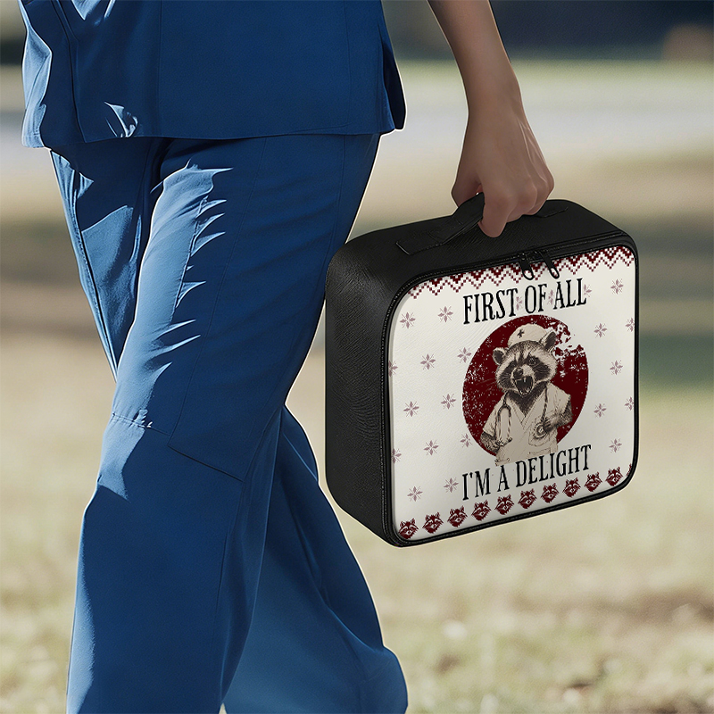 First Of All I'm A Delight Nurse First Aid Kit Bag