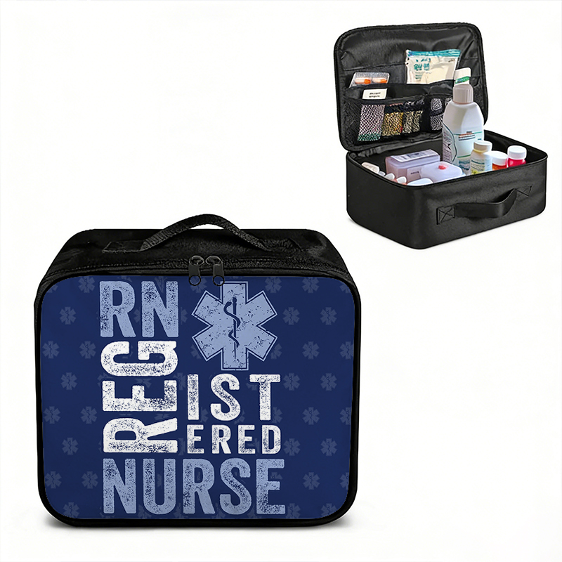 Registered Nurse Caduceus Symbol Nurse First Aid Kit Bag