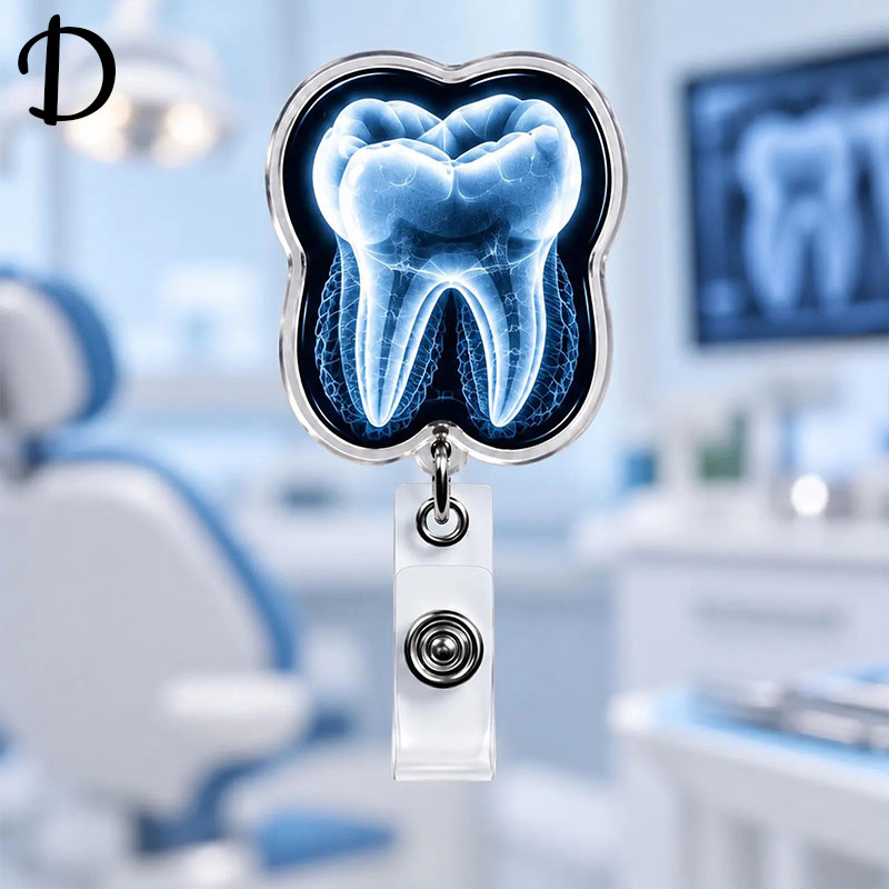 Radiology Tooth Badge Reel