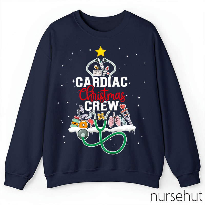 Cardiac Christmas Crew Nurse Sweatshirt