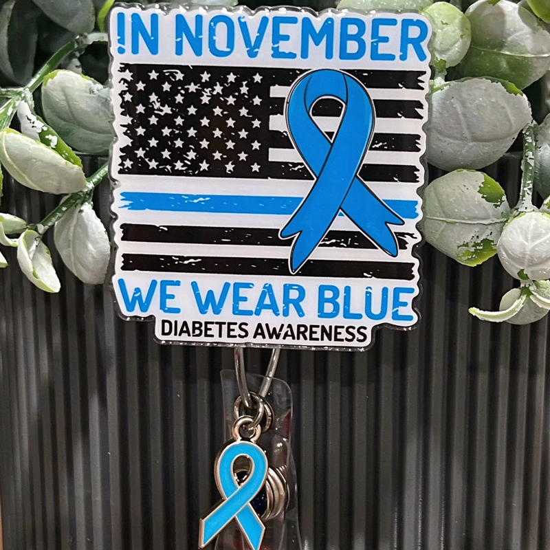 In November We Wear Blue Badge Reel
