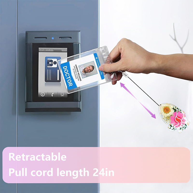 Flower Heart Nurse Badge Reel